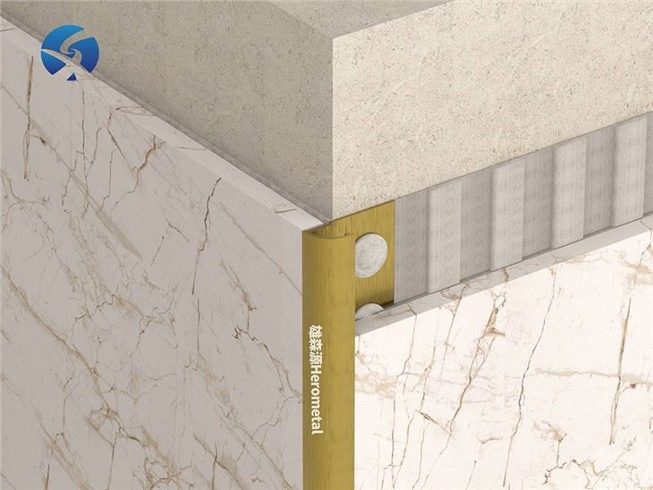 Round Brass Corner Trim (4)