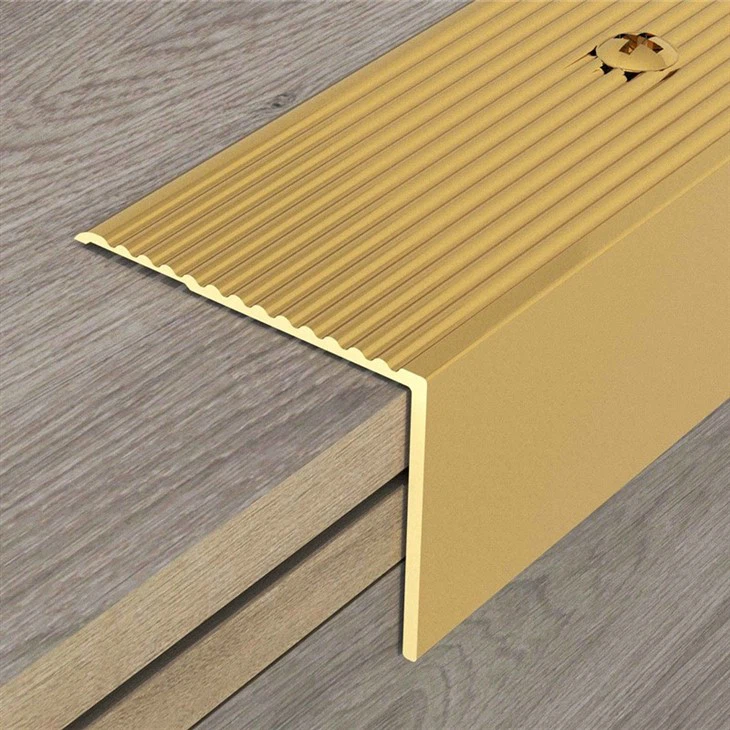 L Shape Anti stair nosing gold color